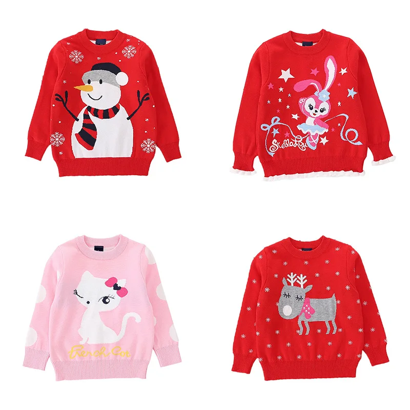 2019 Christmas Sweater Kids New Cotton Boy Round-neck Knitted Long Sleeve Pullovers Cute Cartoon Christmas Sweater for Girls
2019 Christmas Sweater Kids New Cotton Boy Round-neck Knitted Long Sleeve Pullovers Cute Cartoon Christmas Sweater for Girls