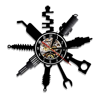 Auto Repair Shop Logo Decorative Wall Clock Vinyl Record Clock Garage Repairman Gift Home Wall Clock
Auto Repair Shop Logo Decorative Wall Clock Vinyl Record Clock Garage Repairman Gift Home Wall Clock