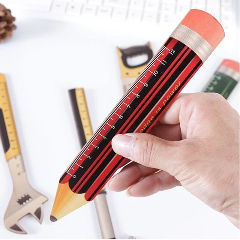 Creative Tool Wooden Ruler Pencil Shape Cartoon Ruler Stationery School Supplies Student Office Measuring Drawing Template
Creative Tool Wooden Ruler Pencil Shape Cartoon Ruler Stationery School Supplies Student Office Measuring Drawing Template