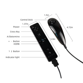 Wireless Remote Gamepad Controller Built-in Motion Plus Nunchuck For Nintend Wii Remote Controle Joystick Joypad 
Wireless Remote Gamepad Controller Built-in Motion Plus Nunchuck For Nintend Wii Remote Controle Joystick Joypad