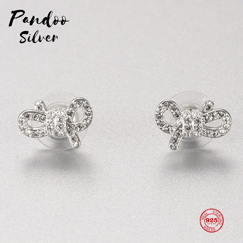 Pandoo Fashion Charm Sterling Silver Original 1:1 Engraving, Bow Element Elegant Generous Earrings Women Luxury Jewelry Gift
Pandoo Fashion Charm Sterling Silver Original 1:1 Engraving, Bow Element Elegant Generous Earrings Women Luxury Jewelry Gift