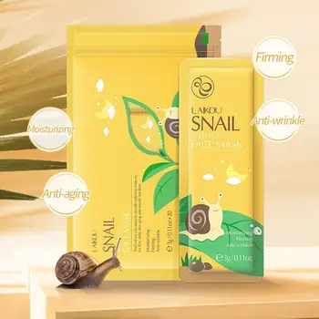 3ml Snail Essence Sleeping Face Mask Moisturizing Oil Control Wash-off Cream Skin Face Smoothing Repairing Care Mask Bright X3I9
3ml Snail Essence Sleeping Face Mask Moisturizing Oil Control Wash-off Cream Skin Face Smoothing Repairing Care Mask Bright X3I9