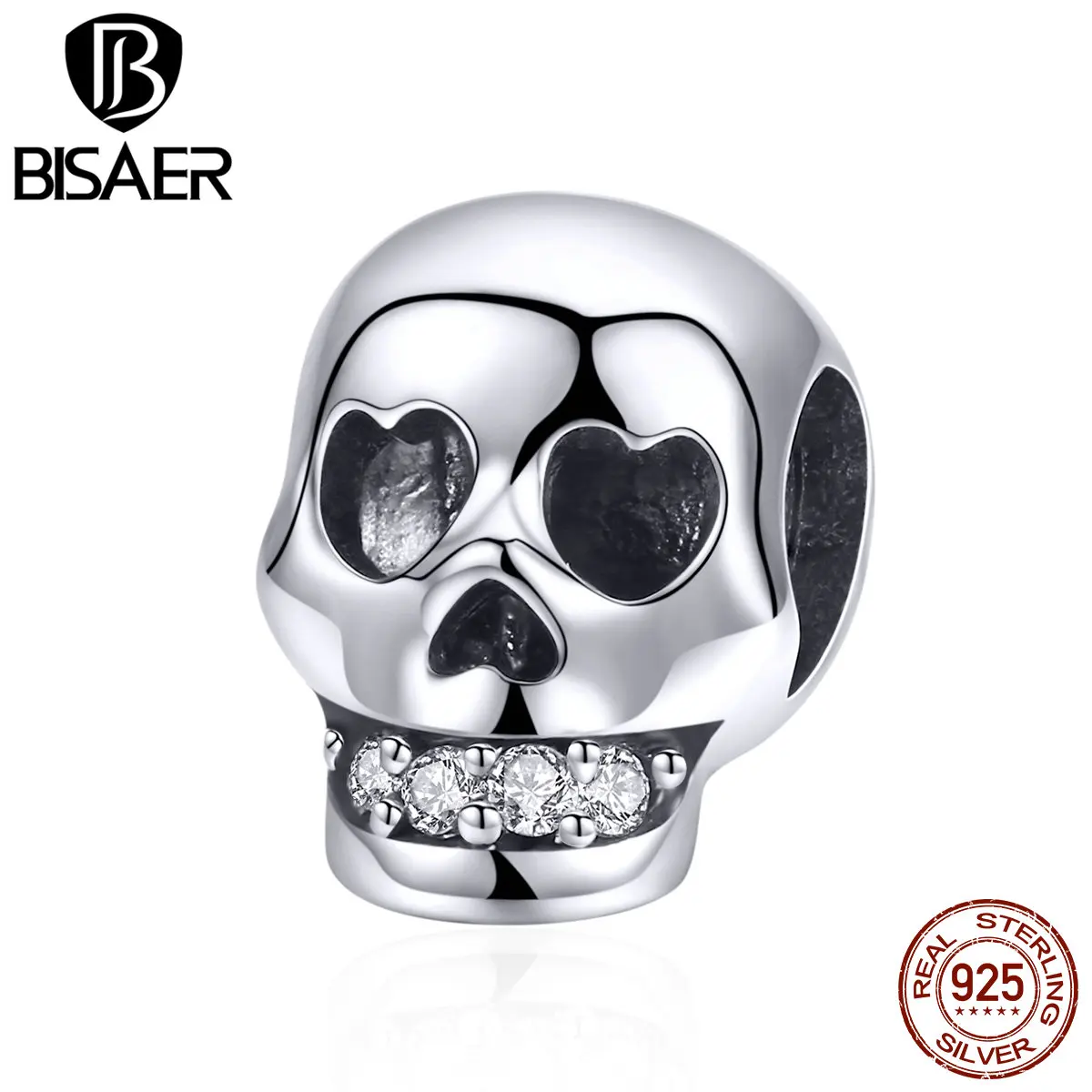 BISAER Charms 925 Sterling Silver Heartbeat Heart Eye Skull Metal Beads for Jewelry Making Women Fashion Charm Bracelet GXC965
BISAER Charms 925 Sterling Silver Heartbeat Heart Eye Skull Metal Beads for Jewelry Making Women Fashion Charm Bracelet GXC965