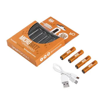 4pcs/set Portable Size USB Rechargeable AAA Batteries Long Using Time Micro USB Charging Batteries Set With LED Indicator
4pcs/set Portable Size USB Rechargeable AAA Batteries Long Using Time Micro USB Charging Batteries Set With LED Indicator