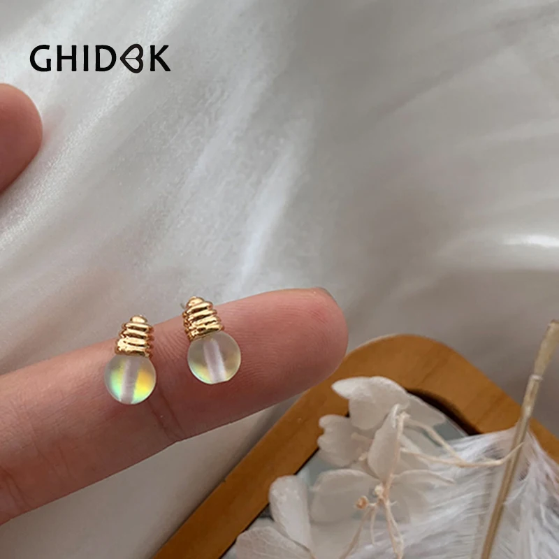 GHIDBK Unique Design Rainbow Light Bulb Stud Earrings Women Minimalist Geometrical Tiny Earrings Gold Dainty Everyday Studs
GHIDBK Unique Design Rainbow Light Bulb Stud Earrings Women Minimalist Geometrical Tiny Earrings Gold Dainty Everyday Studs