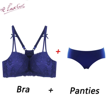 Elovegirl Supports Wholesale New Lace Beauty Back Sexy Underwear Suits Summer Women's Front Buckle Bra Set Without Steel Ring
Elovegirl Supports Wholesale New Lace Beauty Back Sexy Underwear Suits Summer Women's Front Buckle Bra Set Without Steel Ring