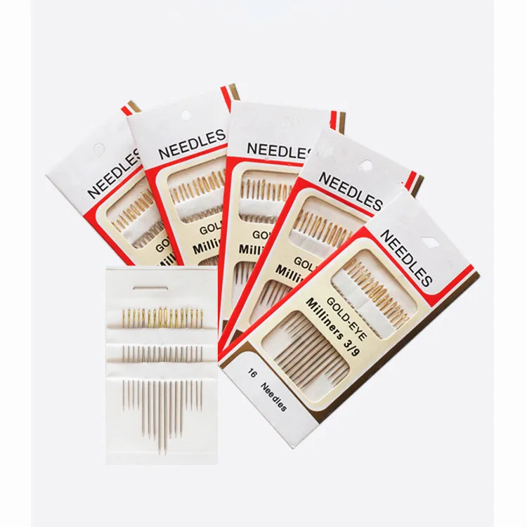 16Pcs/Set Gold Eye Needle Large Leather Hand Sewing Needles Embroidery Tapestry Home Wool DIY Sewing Accessories
16Pcs/Set Gold Eye Needle Large Leather Hand Sewing Needles Embroidery Tapestry Home Wool DIY Sewing Accessories