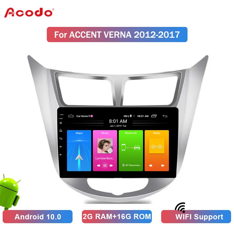 ACODO 2G RAM+16G ROM Android 10.0 Car Radio Multimedia Player For Hyundai ACCENT/VERNA 2012-2017 Navigation GPS 2 din
ACODO 2G RAM+16G ROM Android 10.0 Car Radio Multimedia Player For Hyundai ACCENT/VERNA 2012-2017 Navigation GPS 2 din
