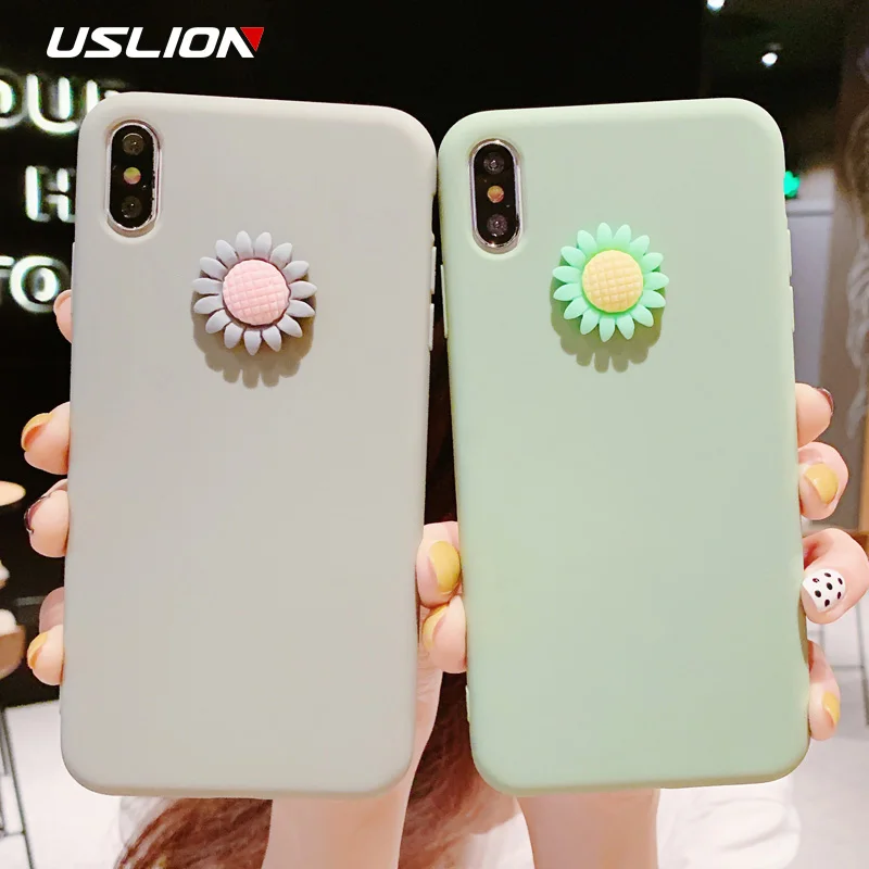 USLION 3D Daisy Flower Phone Case For iPhone 11 Pro Max X XR XS Max Soft TPU Solid Color Back Cover For iPhone 11 6 6s 7 8 Plus
USLION 3D Daisy Flower Phone Case For iPhone 11 Pro Max X XR XS Max Soft TPU Solid Color Back Cover For iPhone 11 6 6s 7 8 Plus
