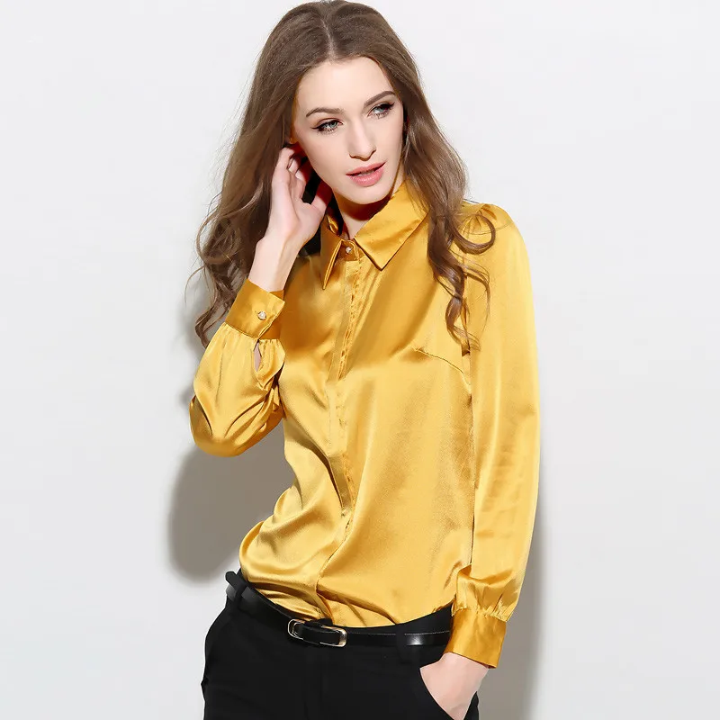 Women Fashion Blouses 2020 Spring 97% Silk Blouse Women's Shirts Long Sleeve Womens Tops Plus Size 4XL blusas 15209AAA
Women Fashion Blouses 2020 Spring 97% Silk Blouse Women's Shirts Long Sleeve Womens Tops Plus Size 4XL blusas 15209AAA
