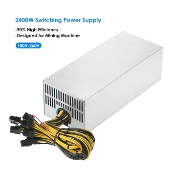 New 90% Efficiency 2400W 180-260V Switching Server Power Supply Mining Machine Power Source for bitman bitcoin Ethereum S9 S7 L3
New 90% Efficiency 2400W 180-260V Switching Server Power Supply Mining Machine Power Source for bitman bitcoin Ethereum S9 S7 L3