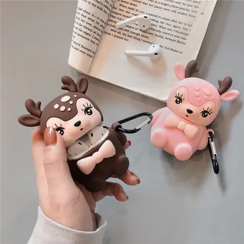 Cute Cartoon Fawn Wireless Headphone Case for Apple AirPods 1 2 Airpods Cover with Ring Buckle Anti-fall
Cute Cartoon Fawn Wireless Headphone Case for Apple AirPods 1 2 Airpods Cover with Ring Buckle Anti-fall