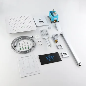 Modern Bathroom Shower Faucets Set Bath Shower System Waterfall Bathtub Wall Mount Shower System 
Modern Bathroom Shower Faucets Set Bath Shower System Waterfall Bathtub Wall Mount Shower System