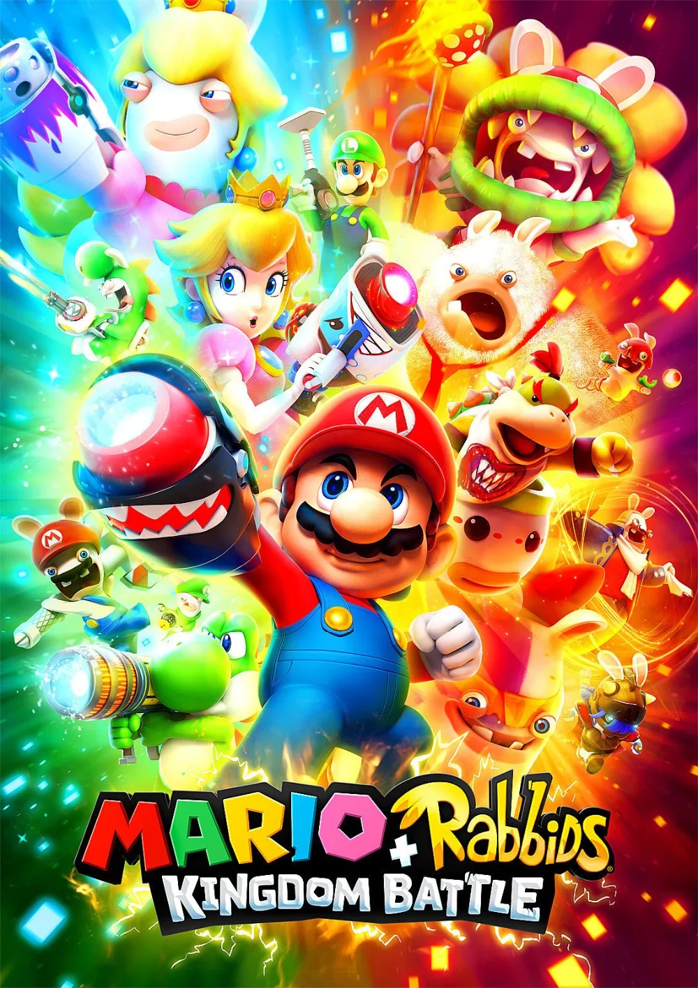 Плакат Марио рабит Королевство битва Nintendo 2017 шелковая фотография стен 24x36 дюймов