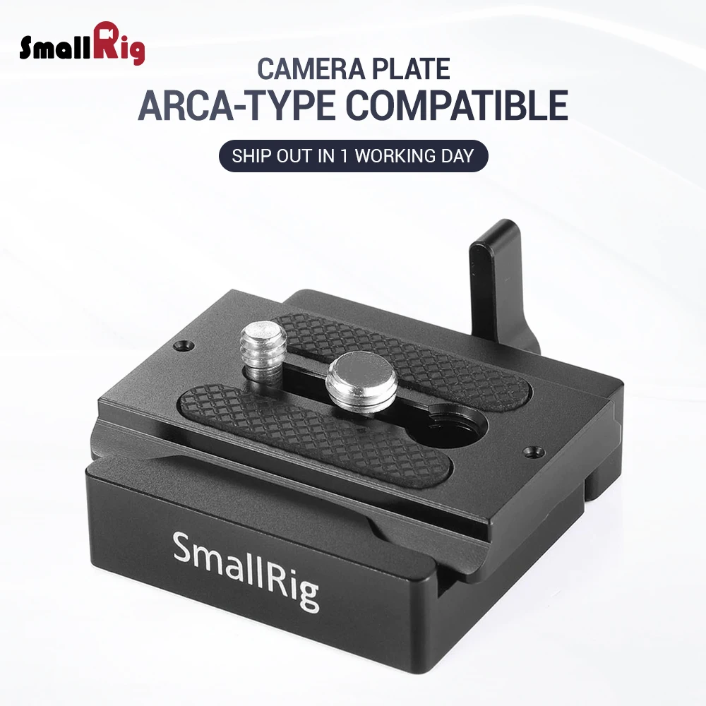 

SmallRig DSLR Camera Plate Quick Release Clamp and Plate ( Arca-type Compatible) Camera Accessories Rig 2280