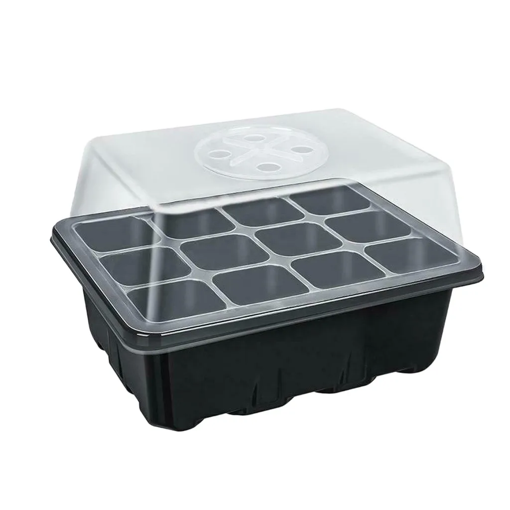 12 Hole Nursery Seedling Starter Pots with Breathable Holes Planting Seed Tray Kit Germination Box Garden Yard Tray Grow Box
12 Hole Nursery Seedling Starter Pots with Breathable Holes Planting Seed Tray Kit Germination Box Garden Yard Tray Grow Box