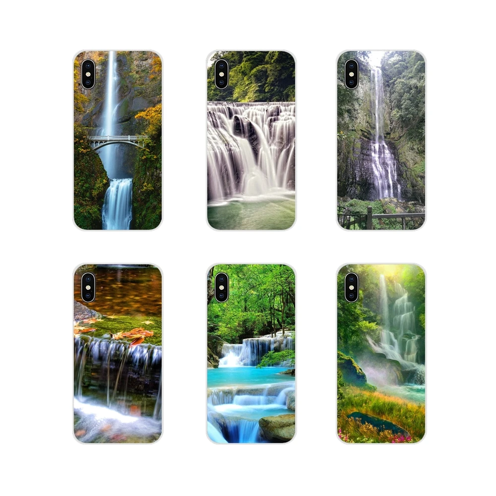 Transparent TPU Case Cover Shifen Waterfall Natural Scenery For Huawei Honor 4C 5C 6X 7 7A 7C 8 9 10 8C 8S 8X 9X 10I 20 Lite Pro | Мобильные