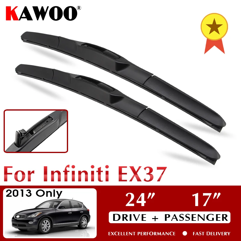 KAWOO щетки стеклоочистителя для автомобиля INFINITI EX37 2013 только лобовое стекло аксессуары для переднего окна 24 "+ 17" LHD RHD
KAWOO щетки стеклоочистителя для автомобиля INFINITI EX37 2013 только лобовое стекло аксессуары для переднего окна 24 "+ 17" LHD RHD