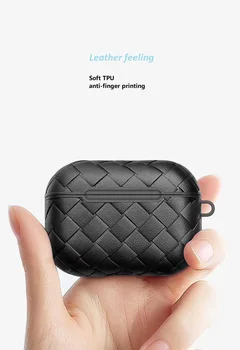 VNSTRIP Leather feeling Weave pattern Ultra-thin TPU waterproof protective case for airpods pro anti-scratch shockproof 
VNSTRIP Leather feeling Weave pattern Ultra-thin TPU waterproof protective case for airpods pro anti-scratch shockproof