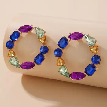 Tocona Luxury Colorful Shiny Rhinestone Drop Dangle Earrings Charming Alloy Metal Geometric Jewelry for Women Gift 9153 
Tocona Luxury Colorful Shiny Rhinestone Drop Dangle Earrings Charming Alloy Metal Geometric Jewelry for Women Gift 9153