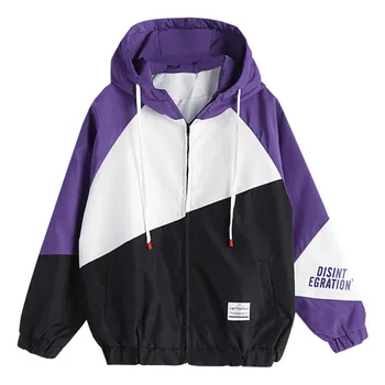 Color Block Graphic Women Jacket Casual Drawstring Contrast Pocket Harajuku Women Hooded Coat Warm Windbreaker Outwear 
Color Block Graphic Women Jacket Casual Drawstring Contrast Pocket Harajuku Women Hooded Coat Warm Windbreaker Outwear