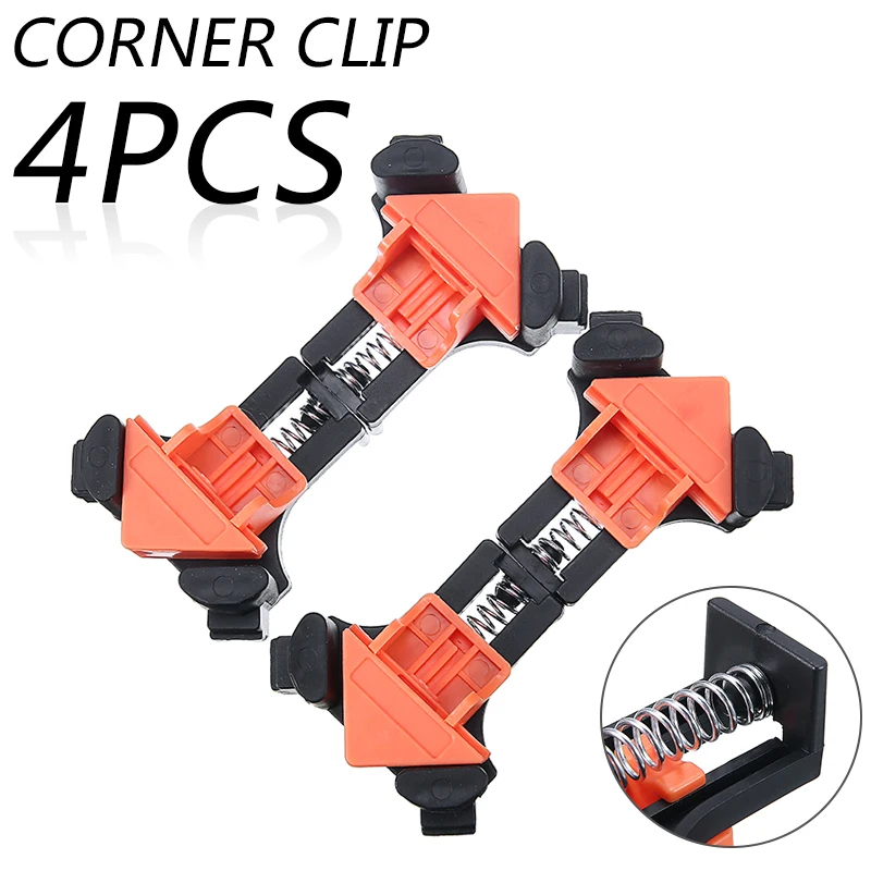4pcs Wood Frame Corner Clamp 90 Degree Right Angle Clamps For Woodworking Frame Corner Fixing Clip Holder Hand Tool 
4pcs Wood Frame Corner Clamp 90 Degree Right Angle Clamps For Woodworking Frame Corner Fixing Clip Holder Hand Tool