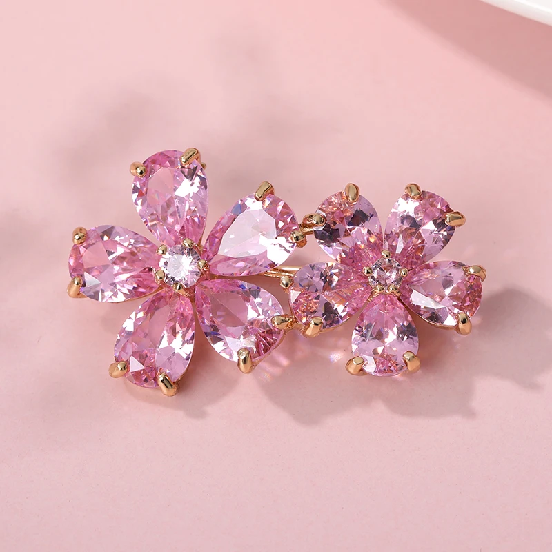 Zircon Flower Brooches For Women Classic Crystal Rhinestone Floral Brooch Pins Colorful Petal Stone Brooches Jewelry Girl Gift
Zircon Flower Brooches For Women Classic Crystal Rhinestone Floral Brooch Pins Colorful Petal Stone Brooches Jewelry Girl Gift