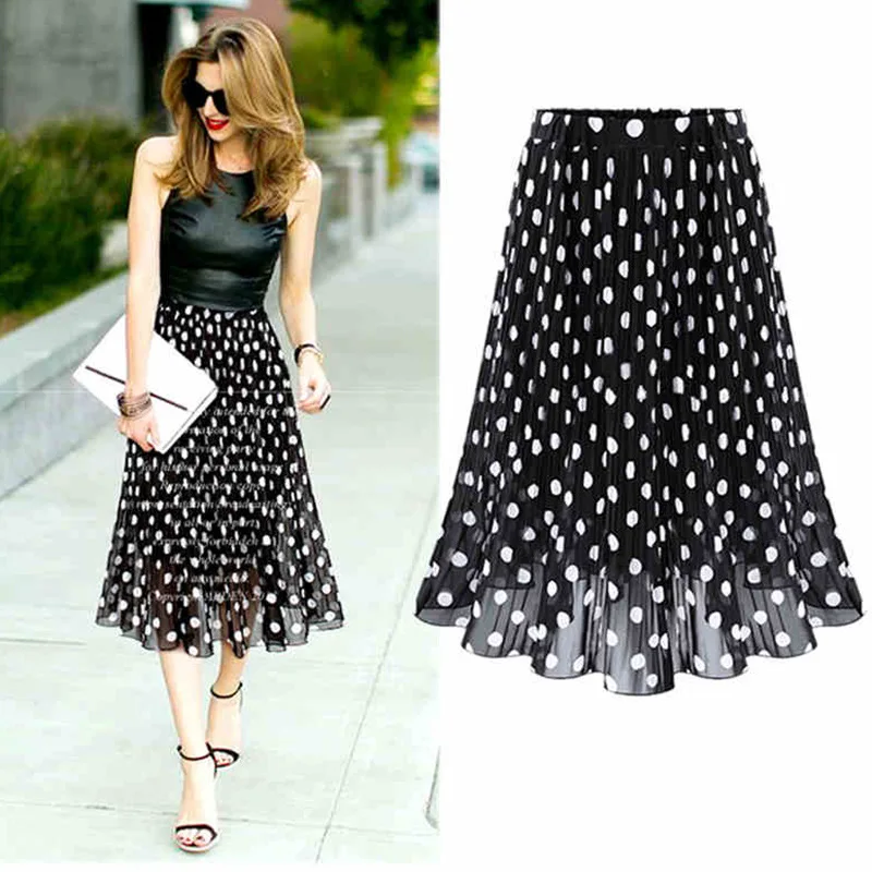 Ozhouzhan Large Size Fat Mm Polka Dot Mid-length Chiffon Skirt 8099
Ozhouzhan Large Size Fat Mm Polka Dot Mid-length Chiffon Skirt 8099