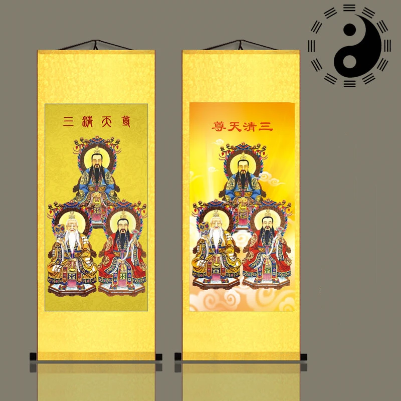 Taoism, Sanqing Tianzun, изысканные шелковые картины прокрутки, городской дом защищает от злых духов
Taoism, Sanqing Tianzun, изысканные шелковые картины прокрутки, городской дом защищает от злых духов