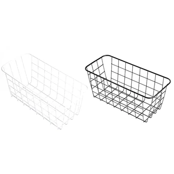 Kitchen Bathroom Iron Rectangular Hanging Basket Storage Basket Rack Storage Box (White / Black)
Kitchen Bathroom Iron Rectangular Hanging Basket Storage Basket Rack Storage Box (White / Black)