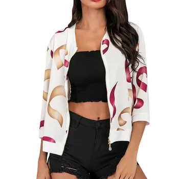 Womail Floral Print Coat Women's Fashion Boho Print Zipper Three Quarter Coat For Women Autumn Jacket Women
Womail Floral Print Coat Women's Fashion Boho Print Zipper Three Quarter Coat For Women Autumn Jacket Women