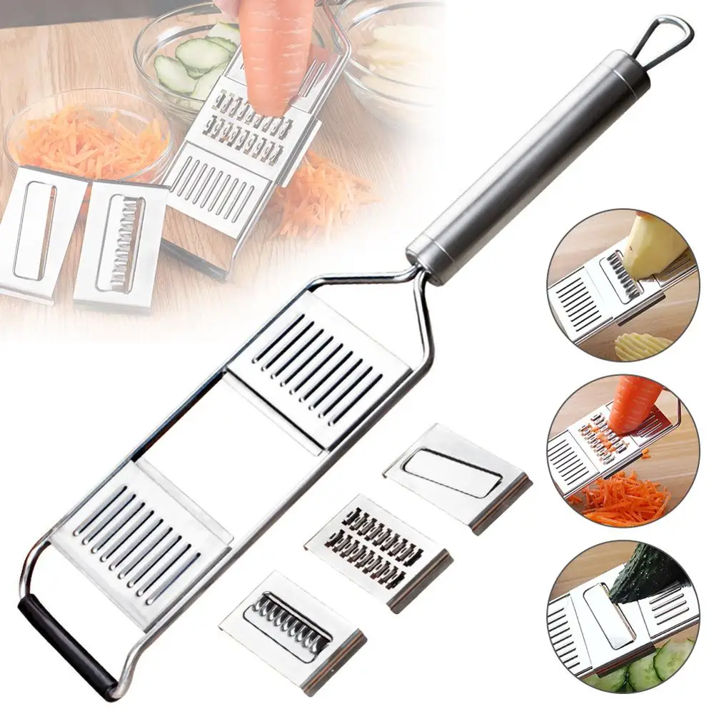 Stainless Steel Three-in-one Multi Manual Vegetable Cutter Potato Shredder Wave Knife Potato Gridder Slicer Fruit Grater
Stainless Steel Three-in-one Multi Manual Vegetable Cutter Potato Shredder Wave Knife Potato Gridder Slicer Fruit Grater