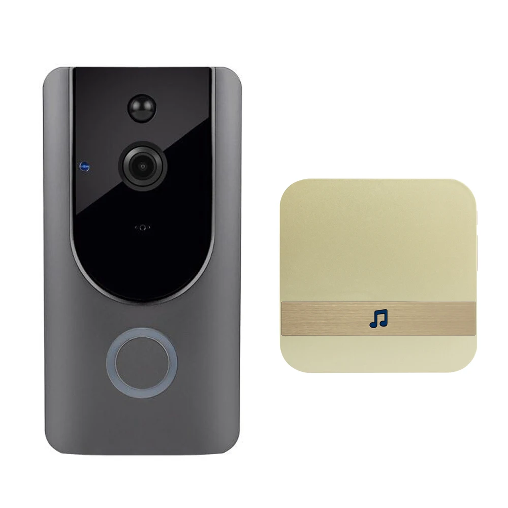Smart Wireless WiFi Security DoorBell Video Door Phone with Plug-in Chime Visual Recording Low Power Consumption Night Vision
Smart Wireless WiFi Security DoorBell Video Door Phone with Plug-in Chime Visual Recording Low Power Consumption Night Vision