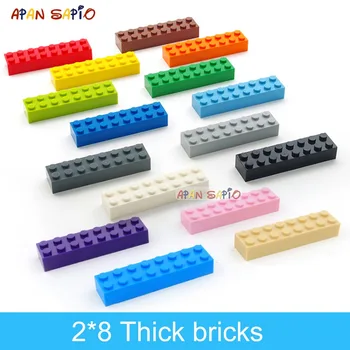 40PCS/lot DIY Building Blocks Thick 2x8Dots Educational Creative Figures Bricks fit lego bricks size kids gift Toys for Children
40PCS/lot DIY Building Blocks Thick 2x8Dots Educational Creative Figures Bricks fit lego bricks size kids gift Toys for Children