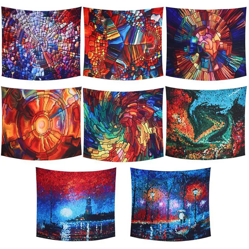 Colorful Geometric Pattern Printed Wall Decor Tapestry Polyester Fabric Wall Hanging Curtain Beach Towel Bedspread Picnic Blanke
Colorful Geometric Pattern Printed Wall Decor Tapestry Polyester Fabric Wall Hanging Curtain Beach Towel Bedspread Picnic Blanke