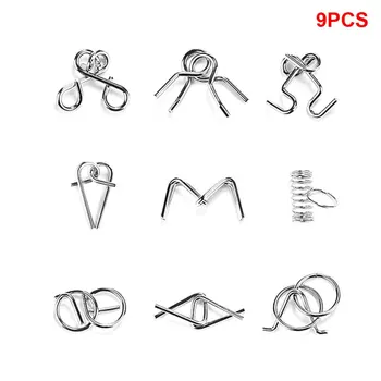 9pcs Rust Resistant Interactive Playing Metal Wire Toy Montessori Learning IQ Test Children Gift Adults Brain Teaser Magic Trick
9pcs Rust Resistant Interactive Playing Metal Wire Toy Montessori Learning IQ Test Children Gift Adults Brain Teaser Magic Trick
