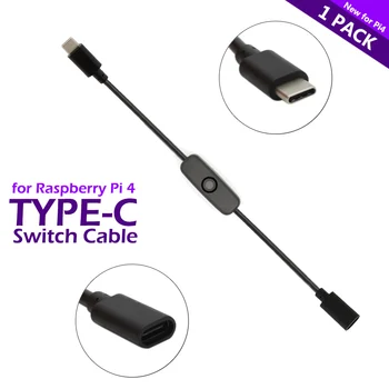 iUniker Raspberry Pi 4 Power Switch USB Type C Male to Female USB-C Extension Cable Switch for Raspberry Pi 4B
iUniker Raspberry Pi 4 Power Switch USB Type C Male to Female USB-C Extension Cable Switch for Raspberry Pi 4B