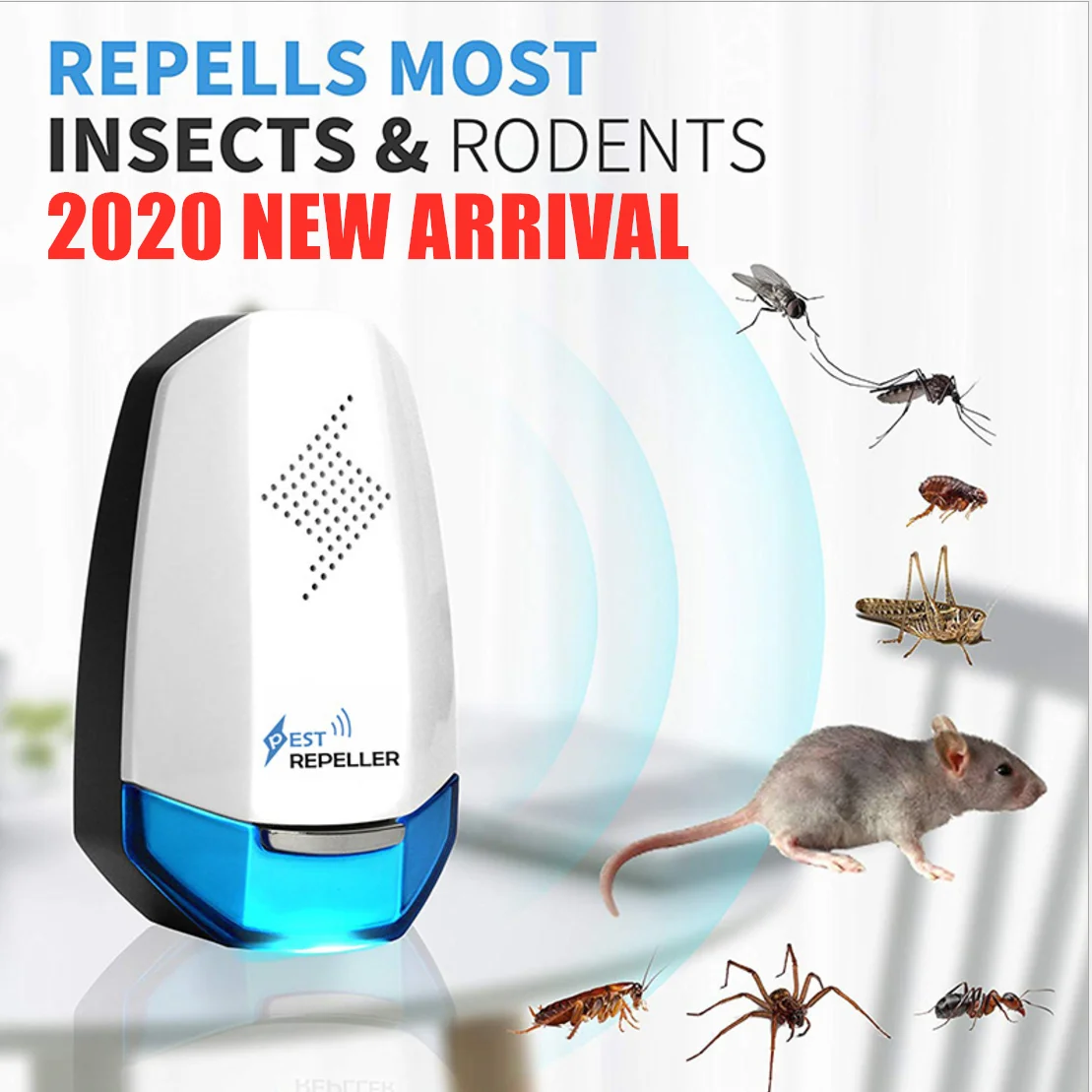 50% OFF Super Strong 160 Square Meters Coverage Pest Reject Pro Anti Insect Ultrasonic Pest Repeller Rat Mosquito Fly Killer
50% OFF Super Strong 160 Square Meters Coverage Pest Reject Pro Anti Insect Ultrasonic Pest Repeller Rat Mosquito Fly Killer