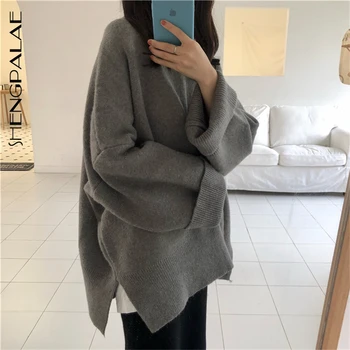 SHENGPALAE Korean Style 2020 New Japanese Fairy Round Neck Pullover Sweater Plus Size Lazy Style Long Sleeve Sweater ZT1006
SHENGPALAE Korean Style 2020 New Japanese Fairy Round Neck Pullover Sweater Plus Size Lazy Style Long Sleeve Sweater ZT1006