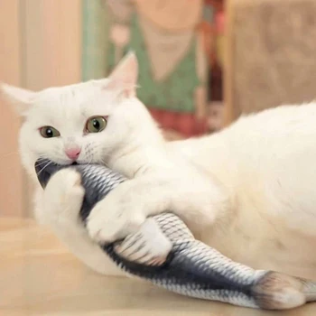 30cm Simulation Fish Cat Toy Plush Electronic Catnip Kitten Beating Doll Pet Chew Bite Playing Decompression Supplies
30cm Simulation Fish Cat Toy Plush Electronic Catnip Kitten Beating Doll Pet Chew Bite Playing Decompression Supplies