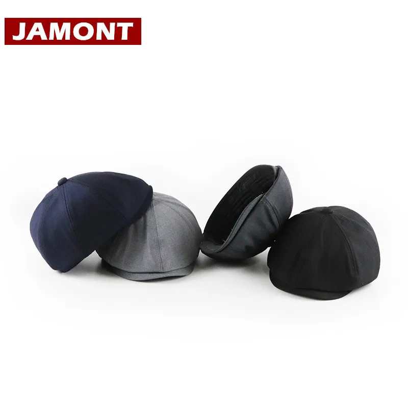 

[JAMONT] Brand Beret Caps for Men Women Visor Hat Casual Flat Caps British Style Casquette Solid Berets Gorras