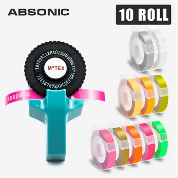 Absonic Motex E101 Printer 9mm 3D Embossing Manual Labeling Tape Compatible for DYMO 3D Plastic Label Ribbon Typewriter Stickers
Absonic Motex E101 Printer 9mm 3D Embossing Manual Labeling Tape Compatible for DYMO 3D Plastic Label Ribbon Typewriter Stickers