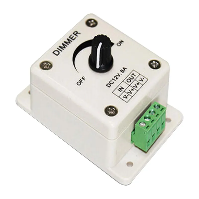 Adjustable Controller LED Strip Light Lamp Dimmer Controller Knob Single Channel Output Dimmer Switch Voltage Regulator
Adjustable Controller LED Strip Light Lamp Dimmer Controller Knob Single Channel Output Dimmer Switch Voltage Regulator