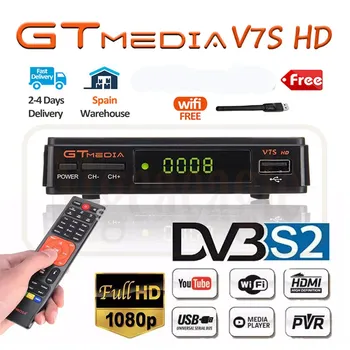 GTMedia V7S Full HD Satellite Receiver DVB-S2 TV Decoder+USB WIFI Upgrade Freesat V7 tv Receptor Sat TV Box no APP included
GTMedia V7S Full HD Satellite Receiver DVB-S2 TV Decoder+USB WIFI Upgrade Freesat V7 tv Receptor Sat TV Box no APP included