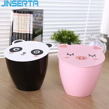 JINSERTA Mini Trash Can Garbage Basket Cute Animal Small Waste Bin Desktop Sundries Barrel Storage Box with Lid for Home Decor
JINSERTA Mini Trash Can Garbage Basket Cute Animal Small Waste Bin Desktop Sundries Barrel Storage Box with Lid for Home Decor