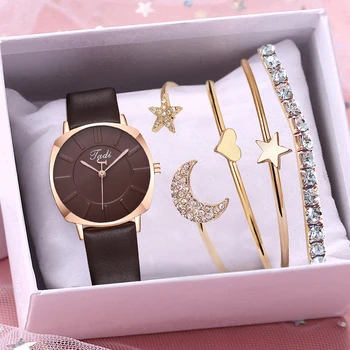Tadi Brand Women Simple Style Square Watches Bracelet Set Casual Ladies Leather Quartz Analog Wrist Watches Reloj Mujer 
Tadi Brand Women Simple Style Square Watches Bracelet Set Casual Ladies Leather Quartz Analog Wrist Watches Reloj Mujer
