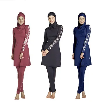 Summer New Women Plus Size Floral Printed Muslim Swimwear Hijab Muslimah Islamic Swimsuit Swim Wear Surf Wear Sport Burkinis
Summer New Women Plus Size Floral Printed Muslim Swimwear Hijab Muslimah Islamic Swimsuit Swim Wear Surf Wear Sport Burkinis