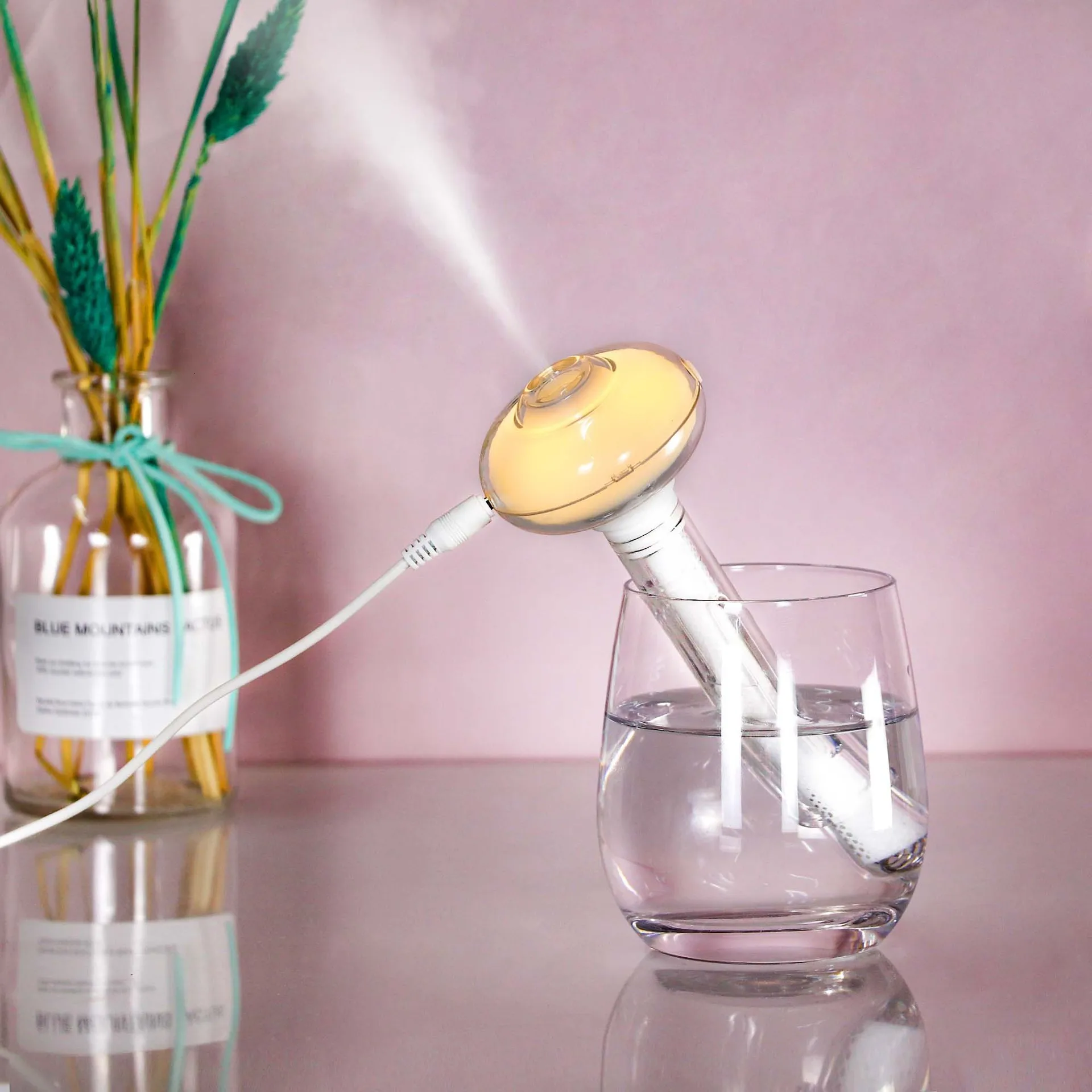 USB Portable Air Humidifier Diamond Bottle Aroma Diffuser Mist Maker For Home Office Humidification Detachable
USB Portable Air Humidifier Diamond Bottle Aroma Diffuser Mist Maker For Home Office Humidification Detachable
