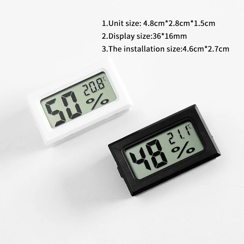 black/white LCD Digital Embedded Thermometer Hygrometer Probe Meter for Incubator Aquarium Reptile Temperature monitoring
black/white LCD Digital Embedded Thermometer Hygrometer Probe Meter for Incubator Aquarium Reptile Temperature monitoring