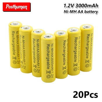 Ni-MH AA Lithium Battery 3000mAh 1.2V aa Rechargeable Ni MH Cell For Torch Toy Car Razor Torch LED Flashlight Rechargeable
Ni-MH AA Lithium Battery 3000mAh 1.2V aa Rechargeable Ni MH Cell For Torch Toy Car Razor Torch LED Flashlight Rechargeable